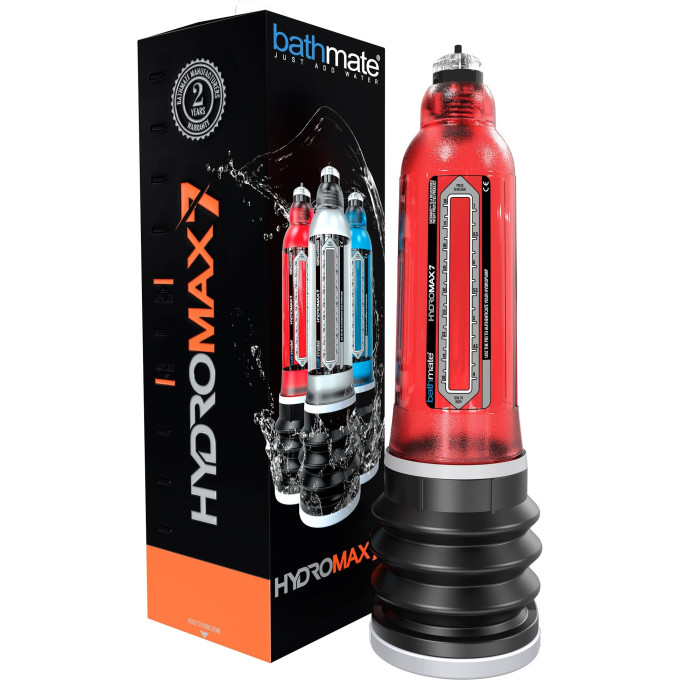 Гидропомпа BATHMATE HYDROMAX7 BRILLIANT, красная BM-HM7-BR