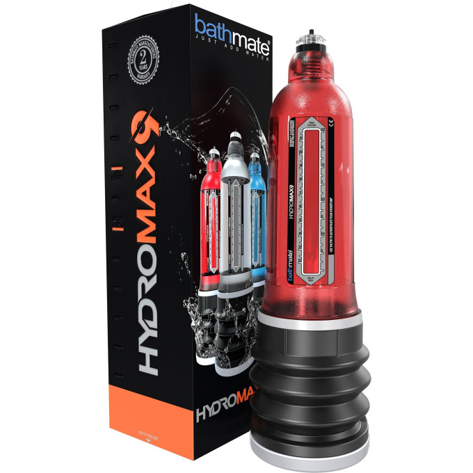 Гидропомпа BATHMATE HYDROMAX9 BRILLIANT красная BM-HM9-BR